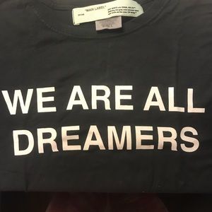 off-white we are all dreamers black t-shirt